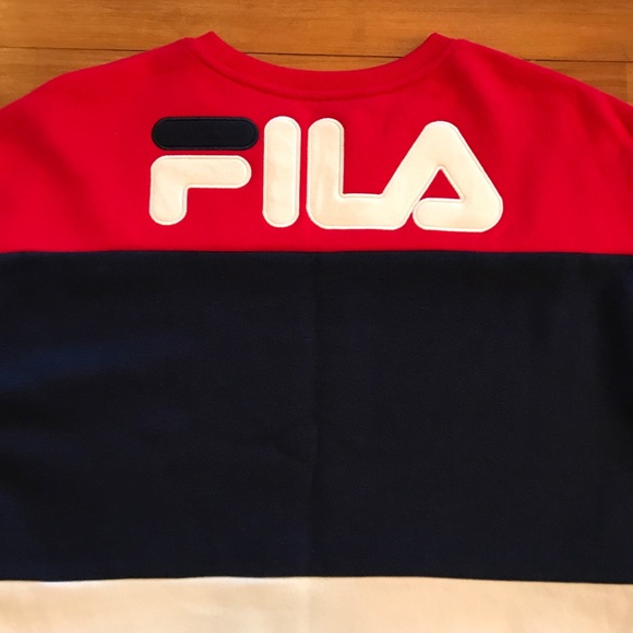 FILA Crewneck Colorblock Sweatshirt - Picture 7 of 9